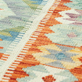 Handmade Afghan Kilim extra long runner - 309733